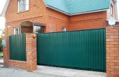 Откатные ворота DoorHan Зеленые